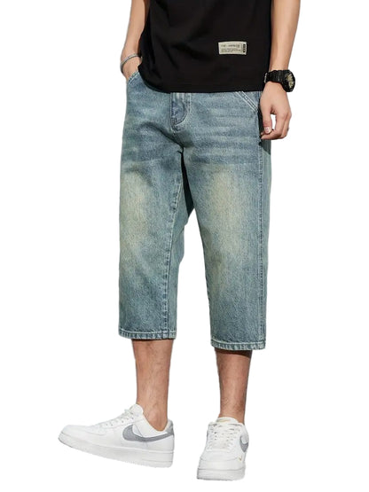 Męskie Szorty Dżinsowe do Kolan