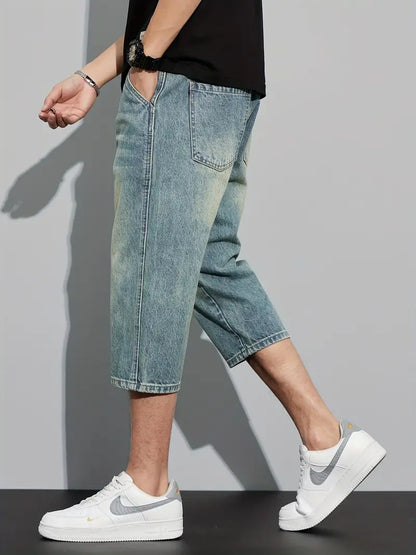 Męskie Szorty Dżinsowe do Kolan