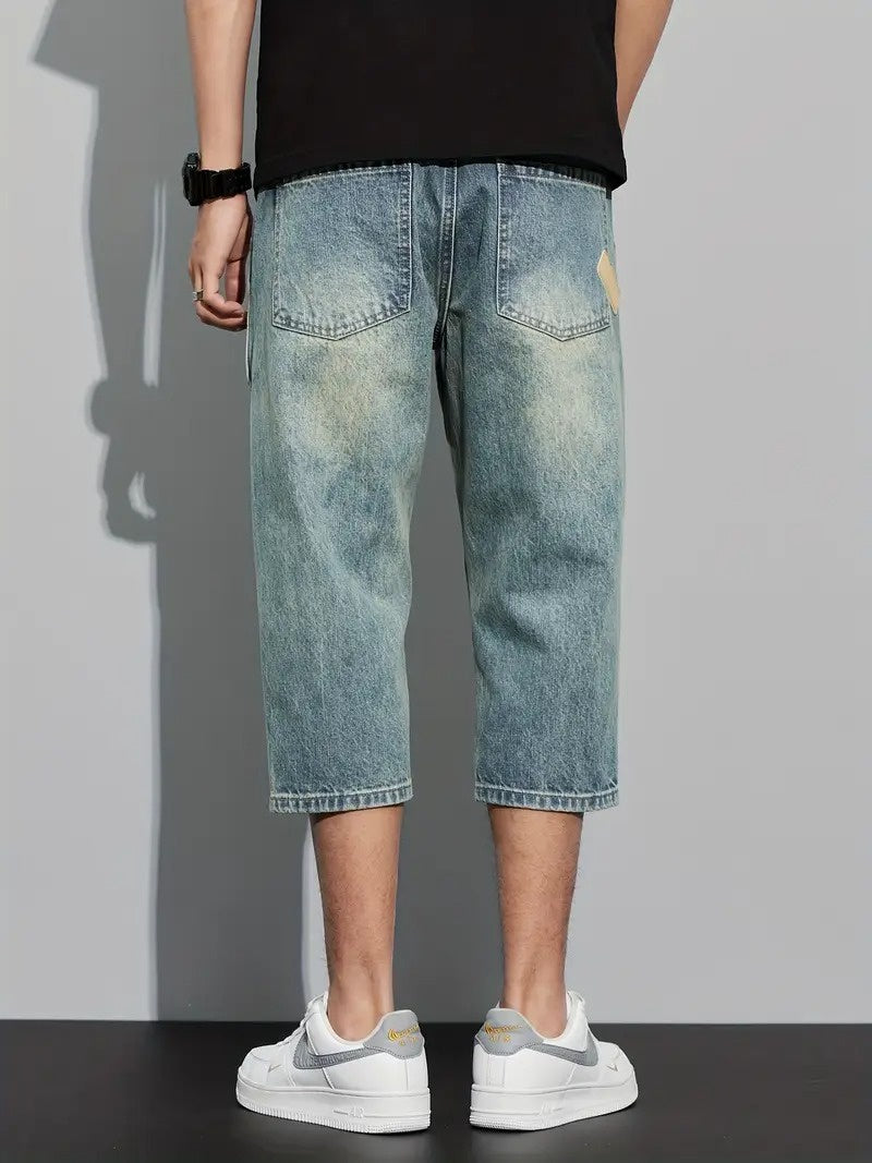 Męskie Szorty Dżinsowe do Kolan