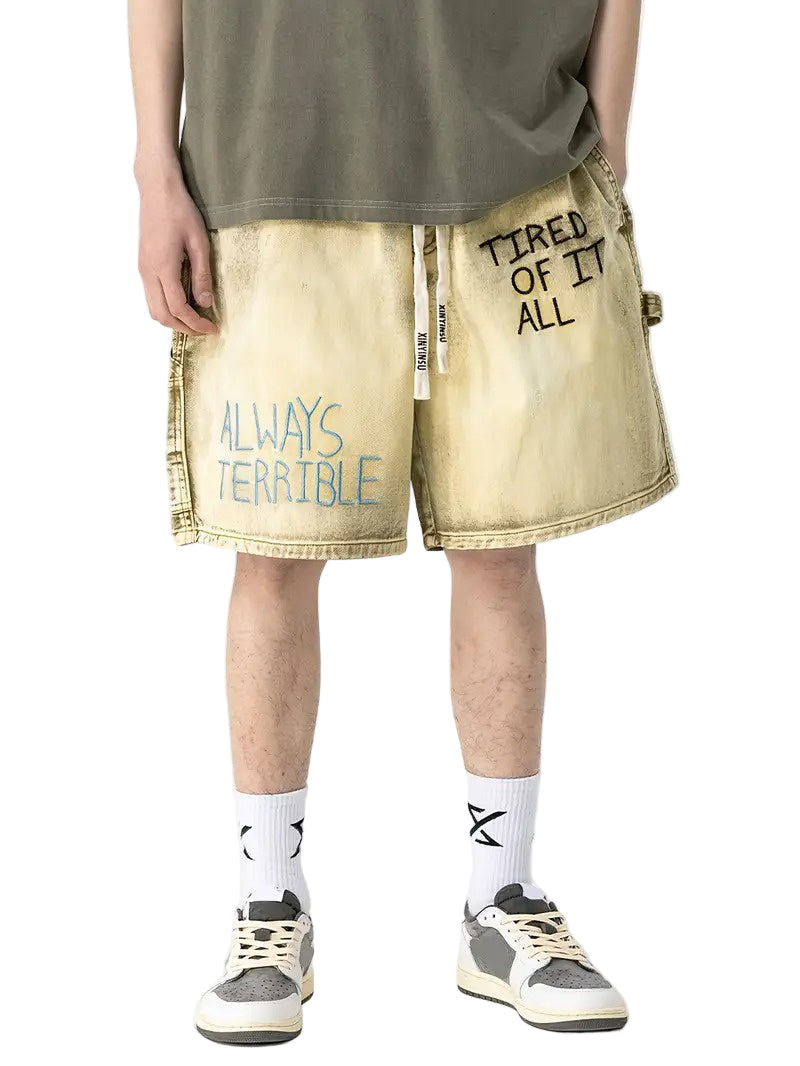 Męskie Szorty z Sznurkiem w Pasie