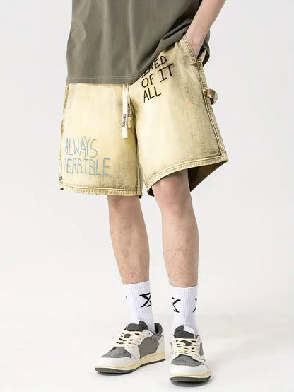 Męskie Szorty z Sznurkiem w Pasie